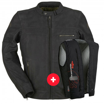 Giacche moto Furygan Shepard Vented Black + Fury Air Bag System