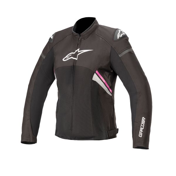 Giacche moto Alpinestars Stella T-GP Plus R V3 Air Black White Fuchsia