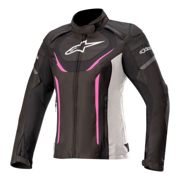 Giacche moto Alpinestars Stella T-Jaws V3 Waterproof Black White Fuchsia