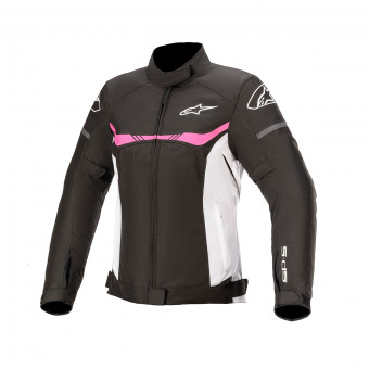 Giacche moto Alpinestars Stella T-SPS Waterproof Black White Fuchsia