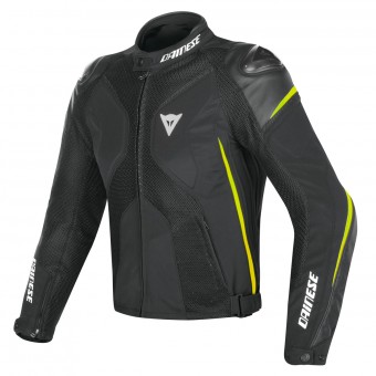 Giacche moto Dainese Super Rider D-Dry Black Fluo Yellow