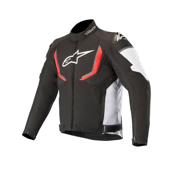 Giacche moto Alpinestars T-GP R V2 Waterproof Nero Bianco Rosso