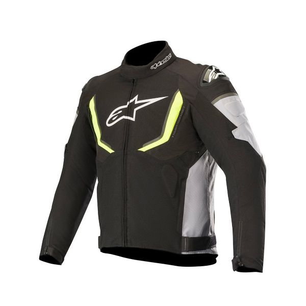 Giacche moto Alpinestars T-GP R V2 Waterproof Nero Grigio Giallo