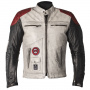 Giacche moto Helstons Tracker Leather White Black Red