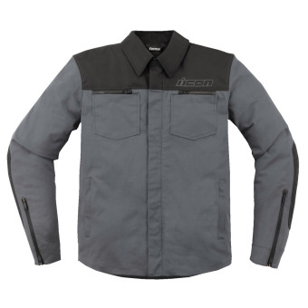 Giacche moto ICON Upstate Canvas Grey Giacche moto ICON Upstate Canvas Grey