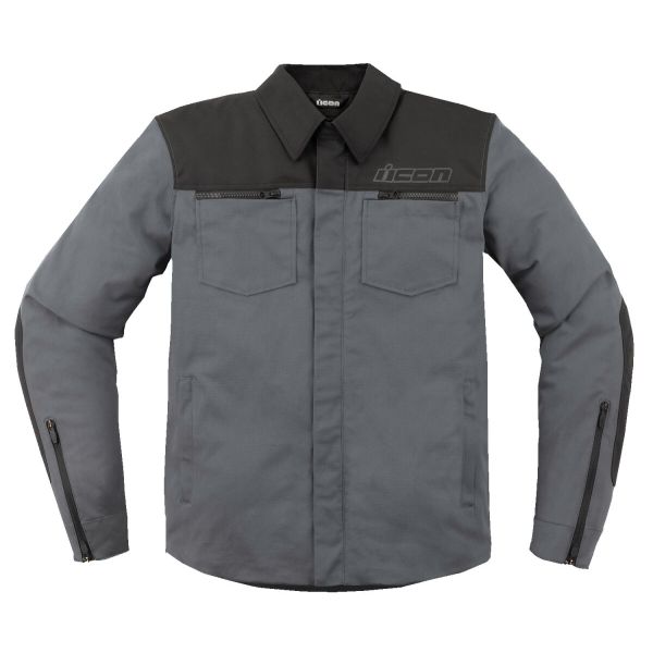 Giacche moto ICON Upstate Canvas Grey