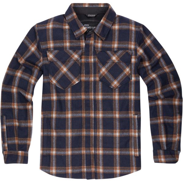 Giacche moto ICON Upstate Riding Flannel Orange