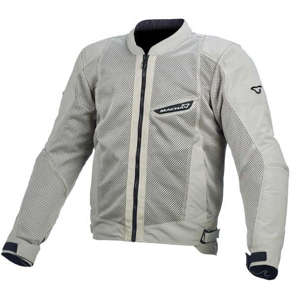 Giacche moto Macna Velocity Mesh Light Grey