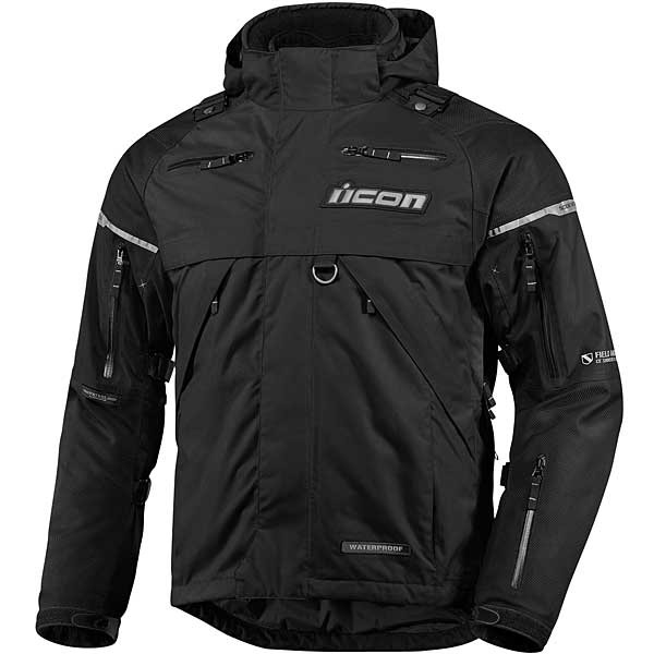 Giacche Moto Lunghe ICON Patrol Black