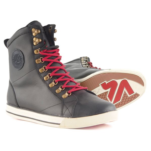 Sneakers Moto V'Quattro Alpina 2 Black Leather