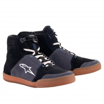Sneakers Moto Alpinestars Chrome Black Asphalt Gum Blue Sneakers Moto Alpinestars Chrome Black Asphalt Gum Blue