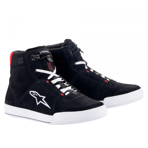 Sneakers Moto Alpinestars Cromo Nero Bianco Rosso brillante Sneakers Moto Alpinestars Cromo Nero Bianco Rosso brillante