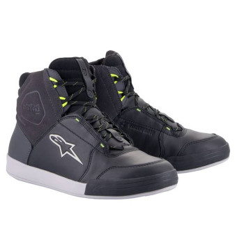 Sneakers Moto Alpinestars Chrome Drystar Black Dark Grey Yellow Fluo Sneakers Moto Alpinestars Chrome Drystar Black Dark Grey Yellow Fluo