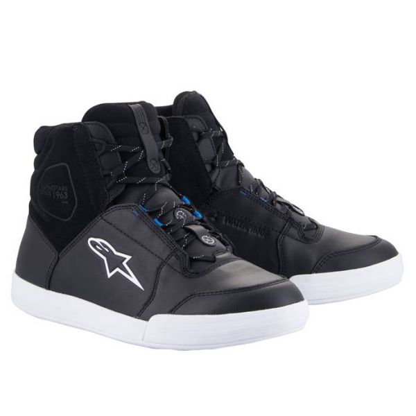 Sneakers Moto Alpinestars Cromo Drystar Nero Bianco Blu