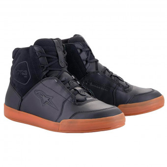 Sneakers Moto Alpinestars Cromo Impermeabile Nero Nero Gomma