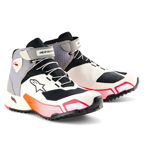 Sneakers Moto Alpinestars CR-X Women Drystar White Mid Gray Black Diva Pink