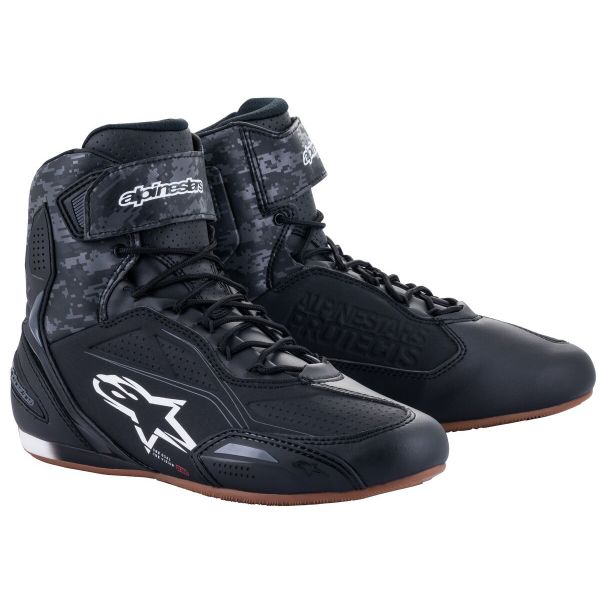 Sneakers Moto Alpinestars Faster 3 Black Dark Grey Gum