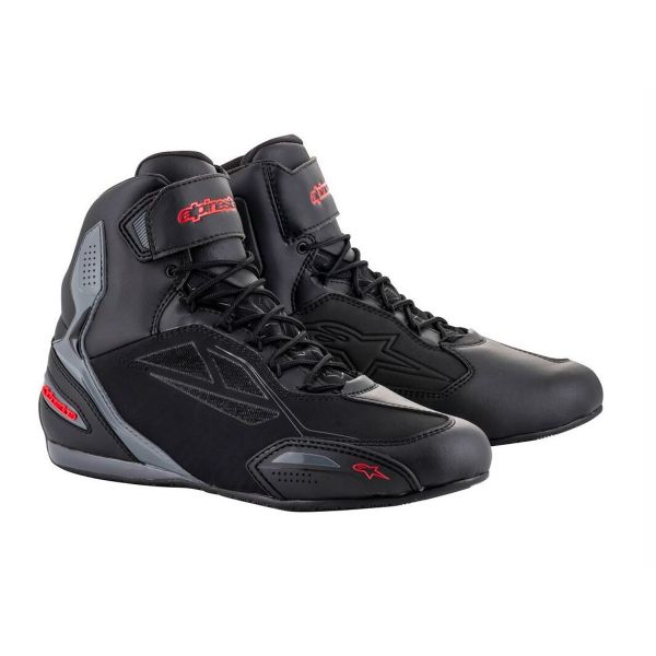 Sneakers Moto Alpinestars Faster 3 Drystar Black Red Fluo