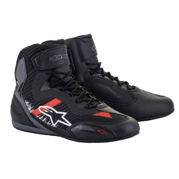 Sneakers Moto Alpinestars Faster 3 Rideknit Black Grey Bright Red