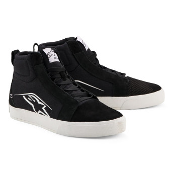 Sneakers Moto Alpinestars Ride-63 Canvas Black White Sneakers Moto Alpinestars Ride-63 Canvas Black White