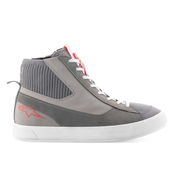 Alpinestars Dichiarato Grigio chiaro Rosso Fluo Bianco