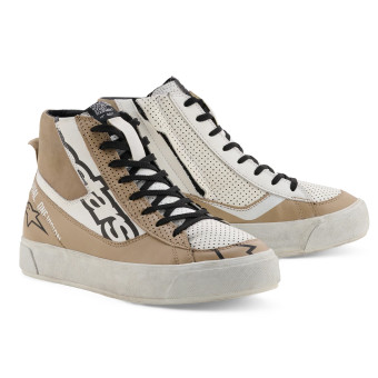 Sneakers Moto Alpinestars Stella Stated Flair Warm Gray White Sneakers Moto Alpinestars Stella Stated Flair Warm Gray White