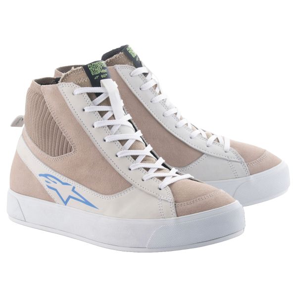 Sneakers Moto Alpinestars Stella Podium Bianco Grigio Chiaro