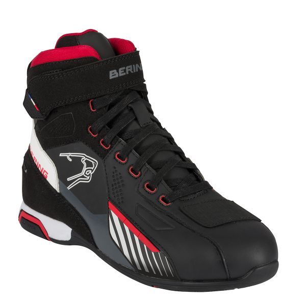 Sneakers Moto Bering Tiger Waterproof Black White Red