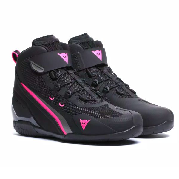 Sneakers Moto Dainese Herian Air Donna Nero Rosa Fluo