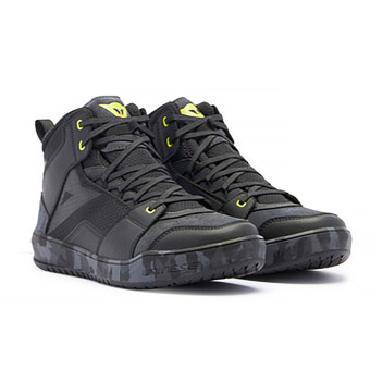 Sneakers Moto Dainese Suburb D-WP Black Camo Acid Yellow