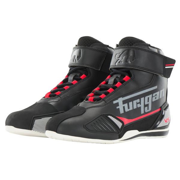 Sneakers Moto Furygan V5 D3O Black White Red