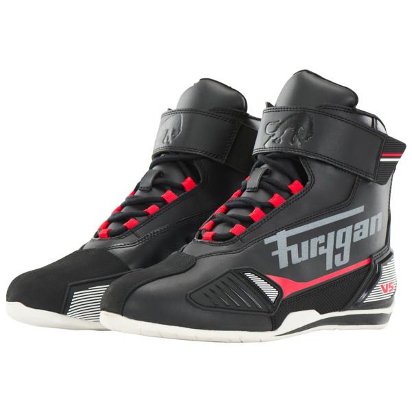 Sneakers Moto Furygan V5 D3O WP Black White Red