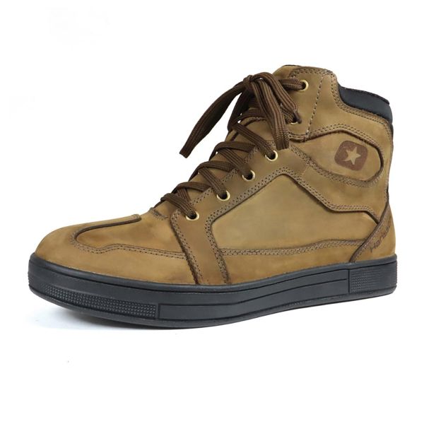 Sneakers Moto HARISSON Branco Brown Black Sneakers Moto HARISSON Branco Brown Black