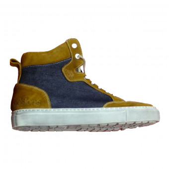 Sneakers Moto Helstons Maya Armalith Leather Gold Blue Sneakers Moto Helstons Maya Armalith Leather Gold Blue