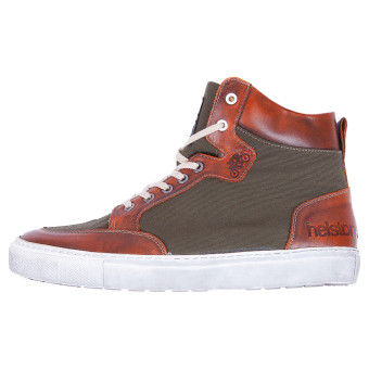 Sneakers Moto Helstons Maya Armalith Leather Kaki Old Brown Sneakers Moto Helstons Maya Armalith Leather Kaki Old Brown