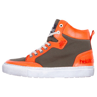 Sneakers Moto Helstons Maya Armalith Leather Kaki Orange Sneakers Moto Helstons Maya Armalith Leather Kaki Orange