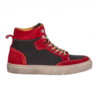 Sneakers Moto Helstons Maya Armalith Leather Red Grey Sneakers Moto Helstons Maya Armalith Leather Red Grey