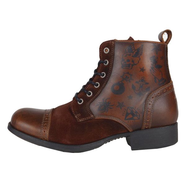 Sneakers Moto Helstons Mehari Leather Brown Choco