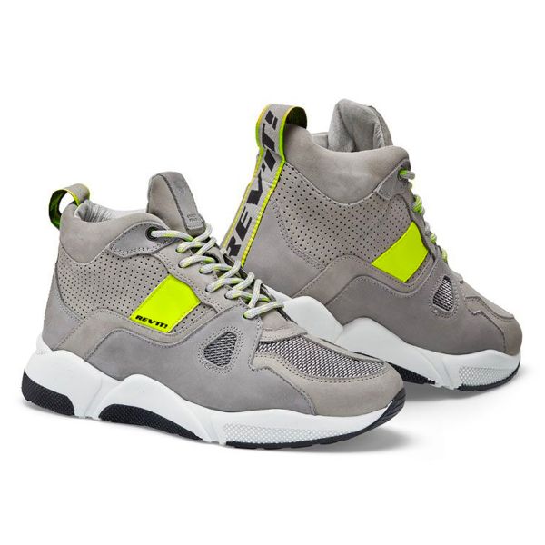 Sneakers Moto REV'IT Astro Grigio Chiaro Giallo Neon