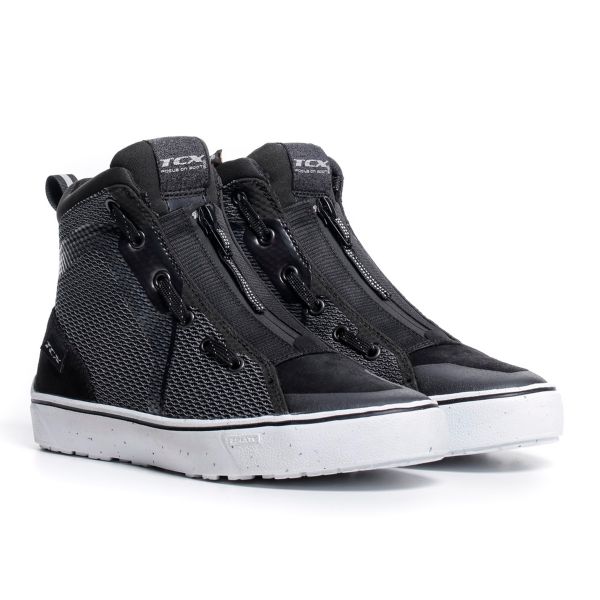 Sneakers Moto TCX Ikasu Lady Air Black Grey White Sneakers Moto TCX Ikasu Lady Air Black Grey White