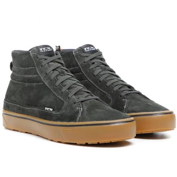 Sneakers Moto TCX Street 3 WP Green Brown
