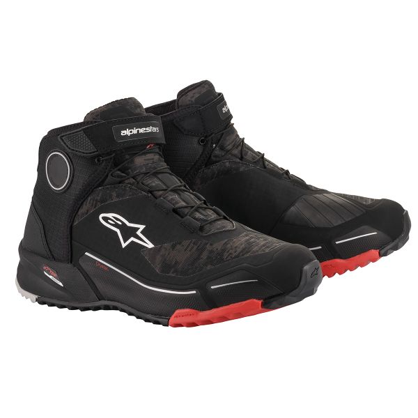 Sneakers Moto Alpinestars CR-X Drystar Nero Camo Rosso