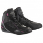 Sneakers Moto Alpinestars Stella Faster 3 Drystar Nero Grigio Scuro Fucsia