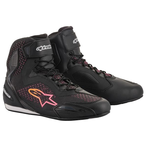 Sneakers Moto Alpinestars Stella Faster 3 Rideknit Black Yellow Pink