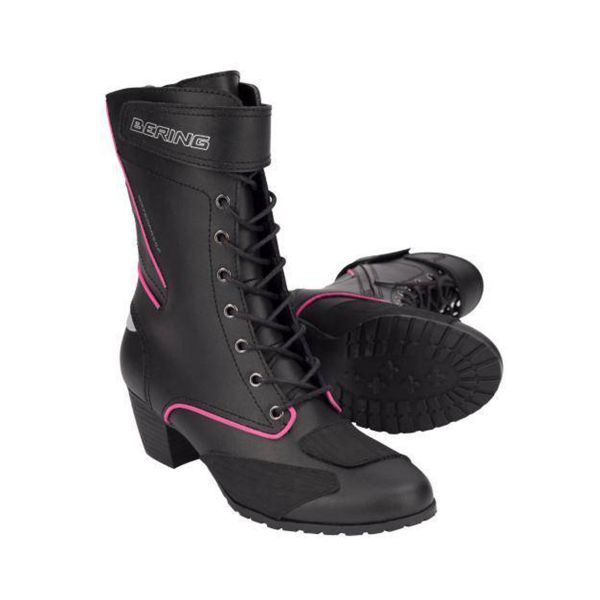 Stivali Moto Bering Lady Morgane Black Fuchsia