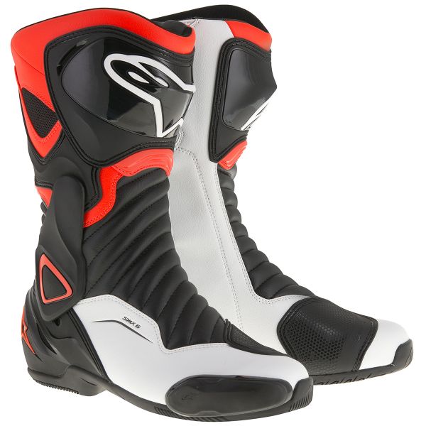 Stivali Moto Alpinestars SMX-6 V2 Black Red Fluo White