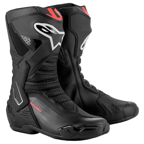 Stivali Moto Alpinestars SMX-6 V3 Black Red Fluo Stivali Moto Alpinestars SMX-6 V3 Black Red Fluo