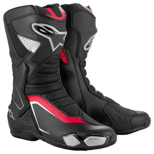 Stivali Moto Alpinestars SMX-6 V3 Black Silver Red Stivali Moto Alpinestars SMX-6 V3 Black Silver Red