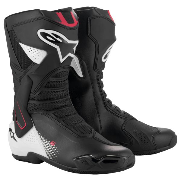 Stivali Moto Alpinestars SMX-6 V3 Black White Red Graphic Stivali Moto Alpinestars SMX-6 V3 Black White Red Graphic