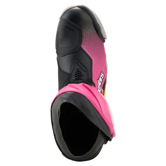 Alpinestars Supertech R Boot Black Magenta White Yellow